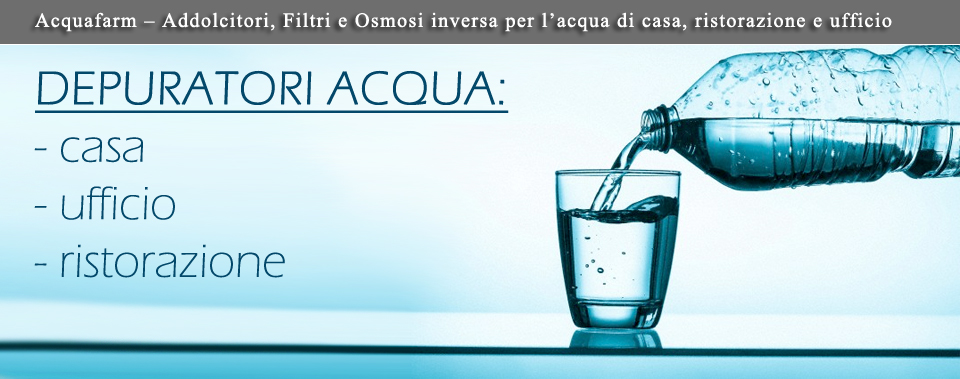 Sistemi per la depurazione dell'acqua del rubinetto